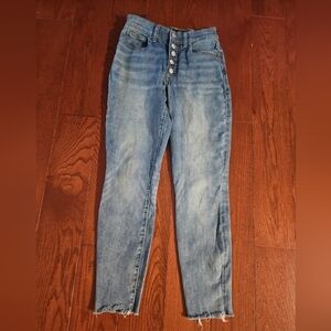 Lucky Brand Jeans Girls Sz6/28 ankle/jeggings buttonfly HighRise Skinny Bridgett
